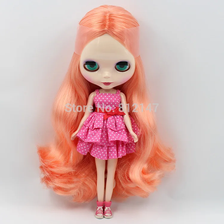 Обнаженная фигурка куклы blyth(оранжевые красные волосы