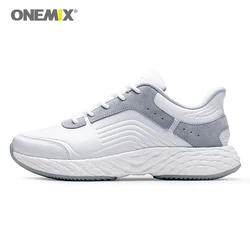 ONEMIX running shoes for men high-tech leather sneakers energy drop waterproof windproof upper running super light sneakers ONEMIX running shoes for men high-tech leather sneakers energy drop waterproof windproof upper running super light sneakers