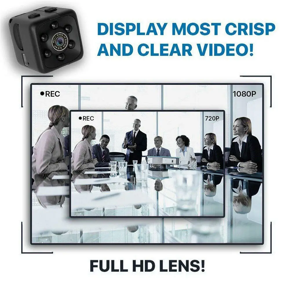  COP CAM Security Camera Video Motion Detection 32GB Card SQ11 Mini Cam Black