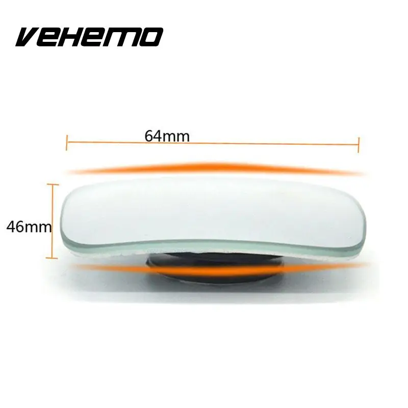 

Vehemo Universal Car Rearview Mirror Auxiliary Mirrors Square Adjustable Blind Spot Mirror External Accessories