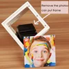 Electric Automatic Rotation Photo Frame Art Decor Creative Six sides Photo Frame Personality Cube 360 degree Dimensional Frame ► Photo 2/6