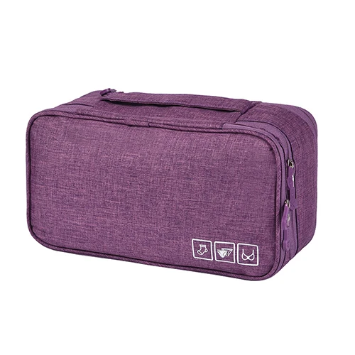 Purple Case Бюстгальтер нижнее белье с выдвижными ящиками дорожные Органайзеры для хранения разделители коробка сумка носки трусы тряпичный чехол Костюмы аксессуары для гардероба расходные материалы - Цвет: Purple Case
