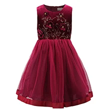 Осенне-зимнее платье принцессы для девочек от 2 до 8 лет вечерние платья с кружевами для маленьких девочек детское платье для девочек, весенние платья - Цвет: Красный