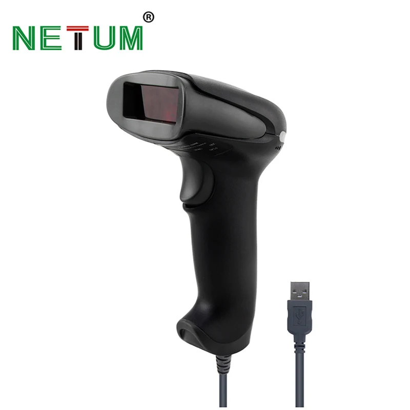 NETUM низкая цена OEM проводной 1D сканер штрих-кода Портативный USB кабель считыватель A4 штрих-код для POS системы-NT-2012