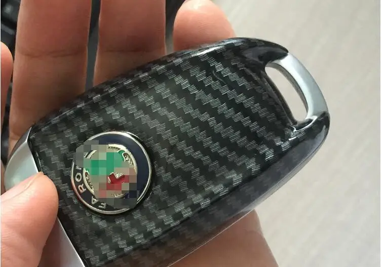 3D Черный карбоновый стиль ABS автомобильный чехол для ключей для Alfa Romeo Giulia Stelvio автомобильные аксессуары