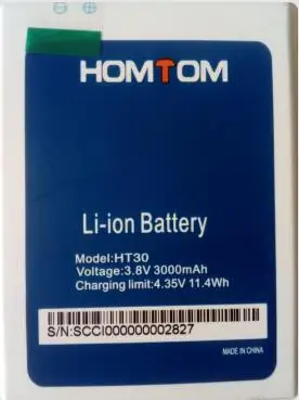 100% New Original homtom ht30 Battery 3000 mAh for HOMTOM HT30 Smart Phone | Мобильные телефоны и аксессуары