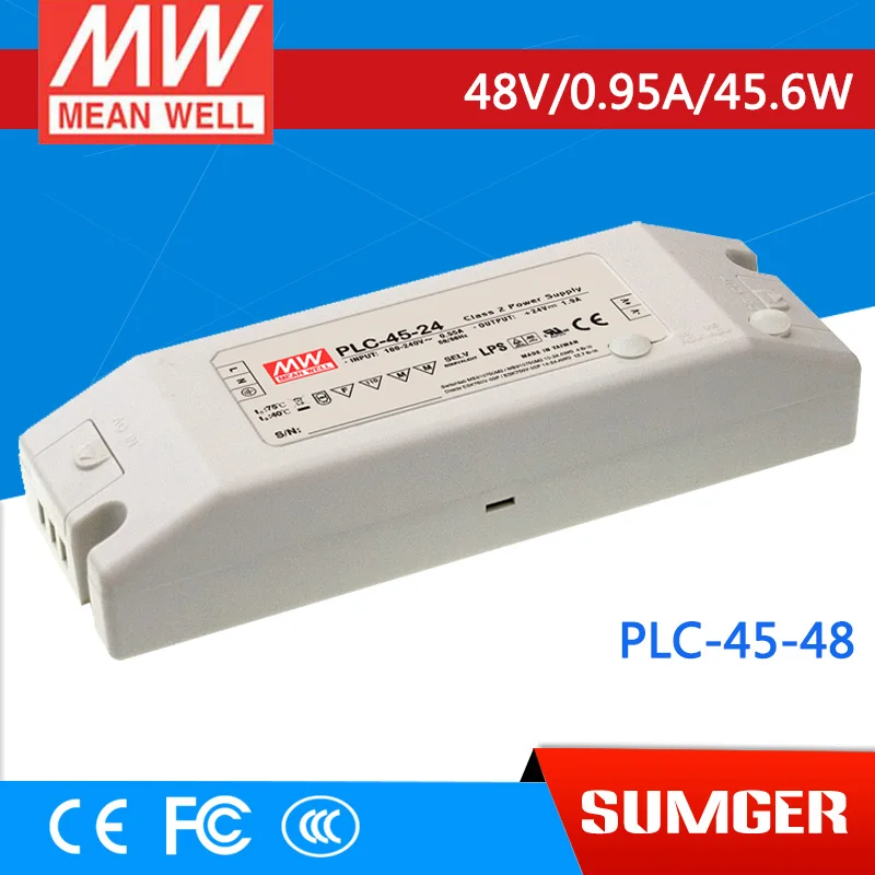[CB] означает хорошо оригинальный plc-45-48 5 шт. 48 В 0.95a Meanwell plc-45 45.6 Вт один Выход LED