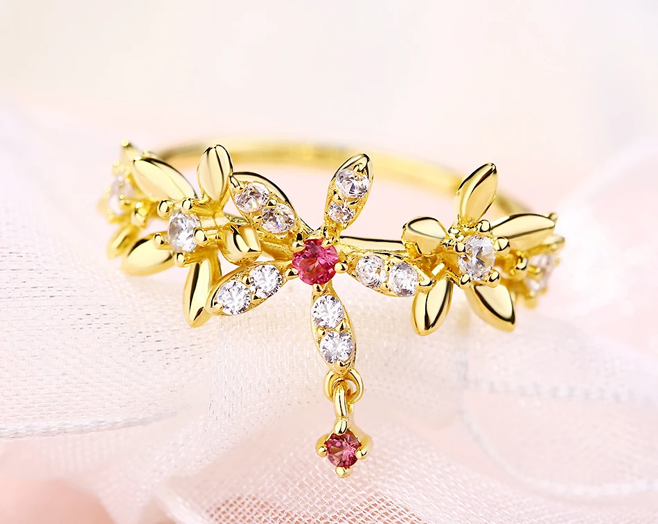 ALLNOEL Real 925 Sterling Silver Natural Tourmaline Handmad Pink Gemstone Engagement Princess Rings For Women Wedding Jewelry  (5)