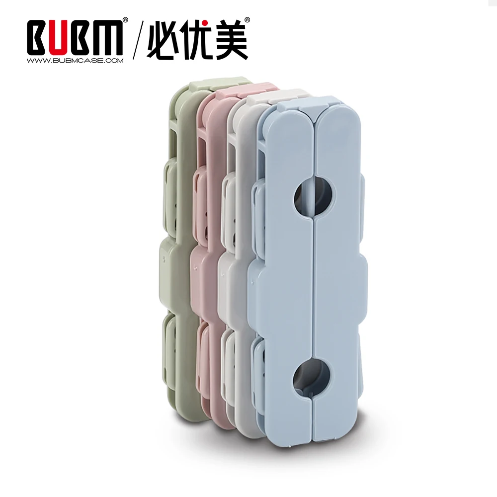 

BUBM 4 PCS Portable Folding Clothes Hangers Foldable Adjustable Non-slip Clothes Drying Rack for Travel camping Home Closet