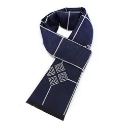 Fashion Design Casual Scarves Winter Men's Thicken Cashmere Scarf Luxury Brand High Quality Warm Scarves Men