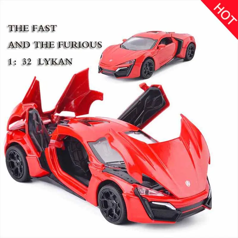 

Hot 1:32 Fast & Furious Lykan Alloy Car Model Diecasts & Toy Vehicles Toy Car Metal Toy Kid Toys for Children Gift