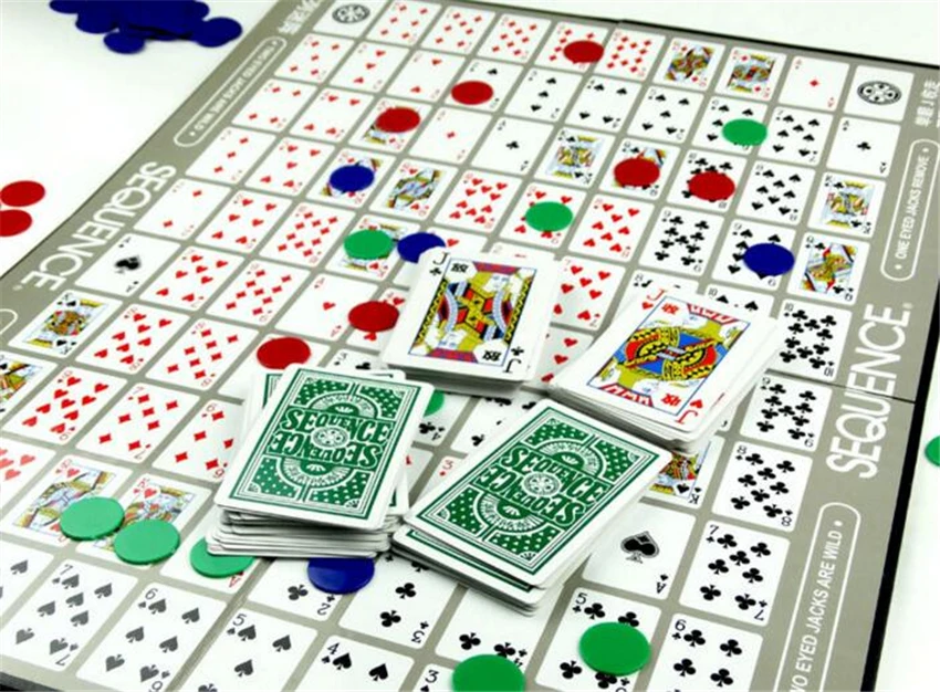 Instock Sequence Board Game Suitable For 2-12 players Family Game