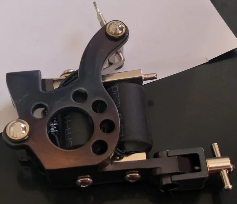 

M026 New Arrival Cast Iron Tattoo Gun for Tattoo Power Supply Kits Tool Handmade 10 Wrap Coil Iron Tattoo Machine Gun
