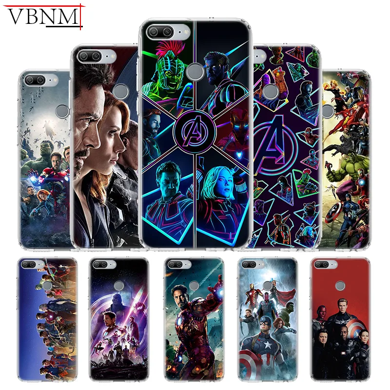 

The Avengers4 Unique Silicone TPU back case For Huawei Honor 6X 7 8 7X 8X MAX 9 10 Lite V9 Play V20 8C Gift Customize Cover Capa