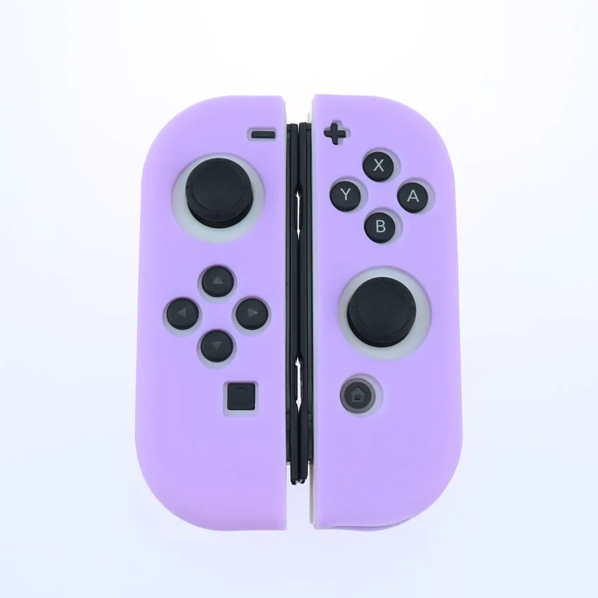 Светящийся Белый силиконовый чехол для NS switch, чехол Joycon, мягкий корпус для игрового контроллера, консоль, защитный контроллер, чехол Joy-con - Цвет: KK