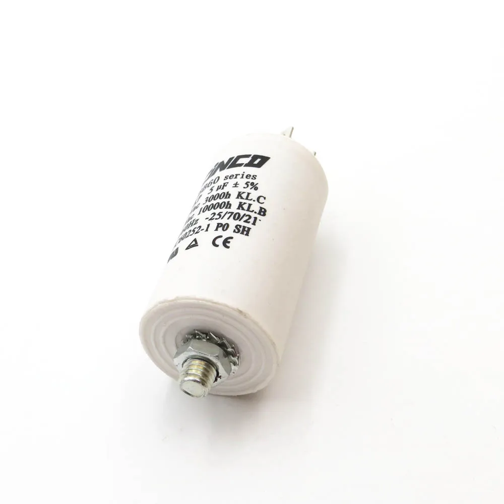 

Water Pump electrical engine 5 UF 400 450 V CBB60 Motor Run Capacitors 5UF SH DB Polypropylene Film Ac mf mfd mkf Vac Volt