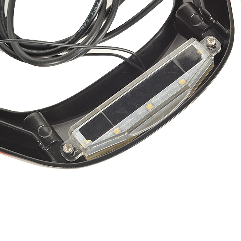 Черный светодиодный задний тормозной светильник для мотоцикла указатель поворота Задний светильник чехол для Harley FLHX Street Road Glide 2010