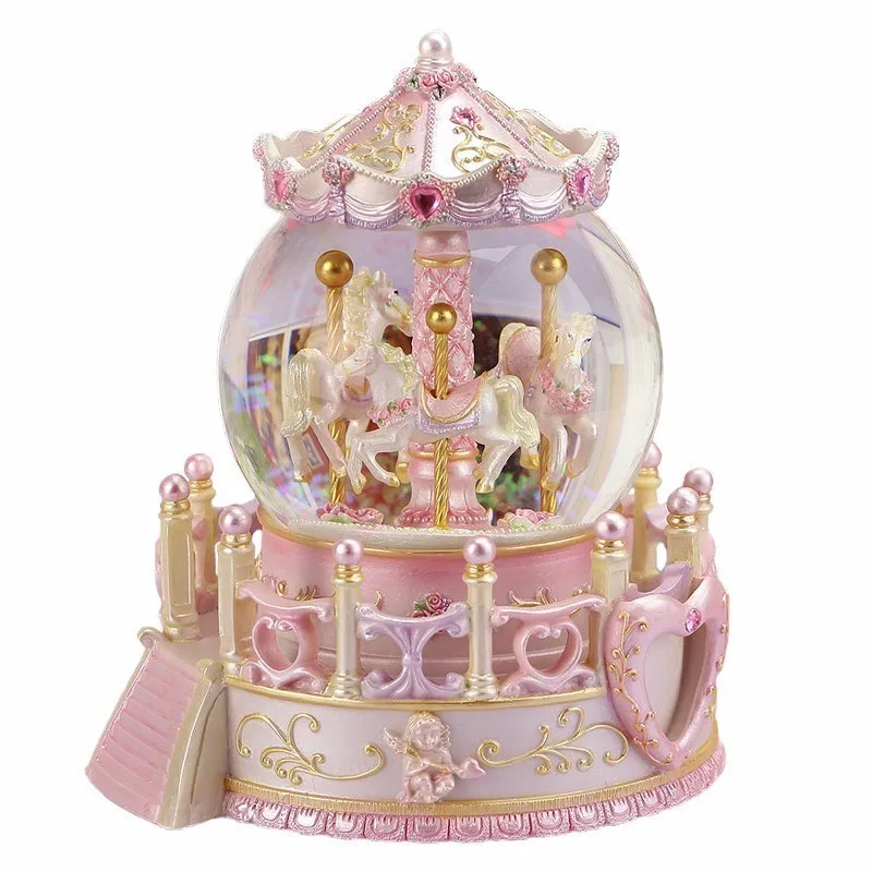 

Caixa Presente Typewriter Carrusel Musical La Land Musicale Snow Globe Boite A Musique Carousel Caja De Musica Music Box