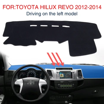 

smabee for Toyota Hilux Fortuner 2005~2014 AN50 AN60 SW4 SR5 Non-Slip Dash Mat Dashmat Black Carpet Car Dashboard Pad Cover