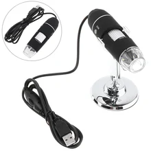 50-500X 2MP USB электронный цифровой микроскоп Инспекционная камера Лупа с 8 светодиодами и металлической подставкой