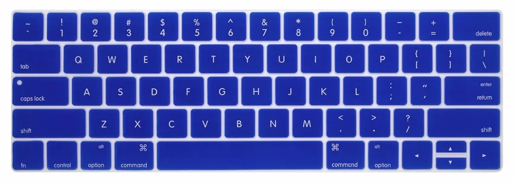 Для Macbook Pro 13 15 13,3 15,6 Сенсорная панель A1706 A1707 A1989 A1990 английская(США) Клавиатура Защитная крышка наклейка для кожи - Цвет: Blue