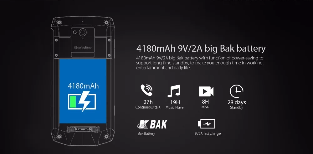 Blackview BV8000 Pro IP68 Водонепроницаемый 5," Full HD 6 ГБ ОЗУ 64 Гб ПЗУ MTK6757 Восьмиядерный 16 МП камера с боковым отпечатком пальца 4G LTE