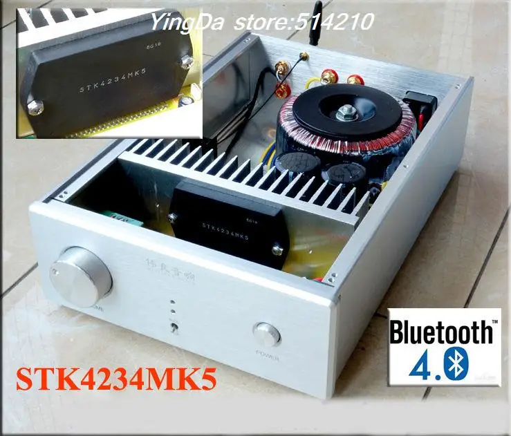 Bluetooth 4,0 STK4234 hifi усилитель 100 Вт* 2 110 В/220 В