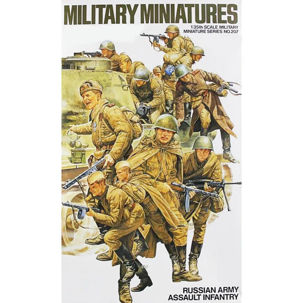 

Tamiya 35207 1/35 Russian Army Assault Infantry Set Miniatures Assembly Military figures Model Building Kits