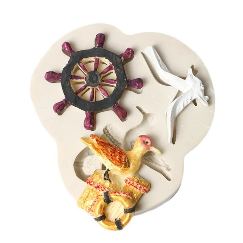 

1PC DIY 3D Bird Rudder Silicone Food Fondant Mold Baking Forms Soap Mold Sugarcraft Cake Decoration Tools chocolate mould