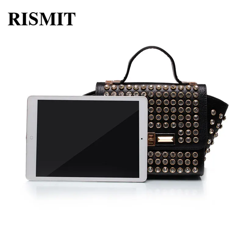RISMIT 2017 جديد الأزياء ترابيز المرأة حقيبة الماس المرأة حمل حقيبة الماركات الشهيرة حقيبة ترابيز أعلى-حقائب بيد BO02