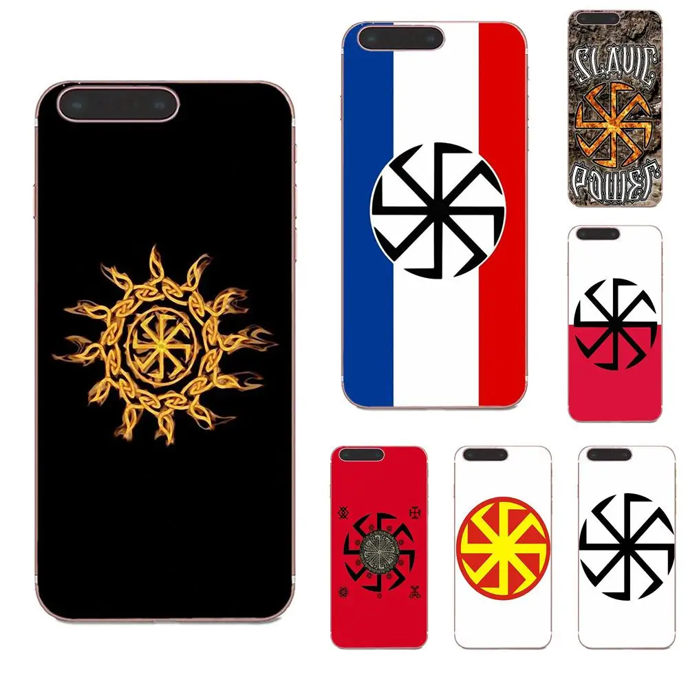

For Xiaomi Redmi Mi Note 7 8 9 SE Pro Lite Go Play Unique Luxury Soft Phone Case Viking Warrior Slavic Symbol Kolovrat