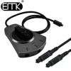 EMK – interrupteur numérique Toslink 3 voies SPDIF, commutateur Audio optique Toslink, sélecteur de câble, boîte Hub pour lecteur DVD et CD ► Photo 1/6