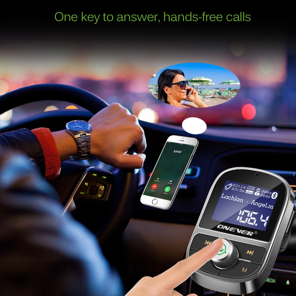 Fm-передатчик беспроводной Bluetooth Hands-free автомобильный комплект fm-модулятор Аудио Автомобильный MP3-плеер 3.1A USB зарядное устройство Поддержка TF карты U