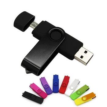 

usb2.0 OTG Pen drive 64GB Metal USB Flash Drive 32GB 16GB 8GB Double Use Pendrive Flash Drive