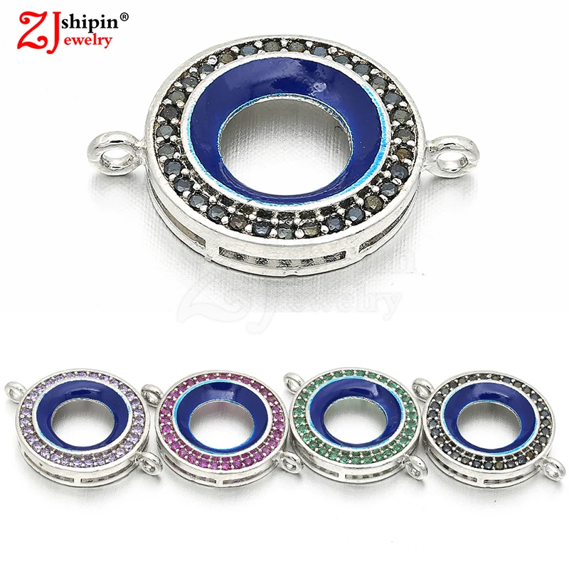 

2018 new round micro-inlaid zircon CZ luxury jewelry accessories for DIY necklace bracelet jewelry production