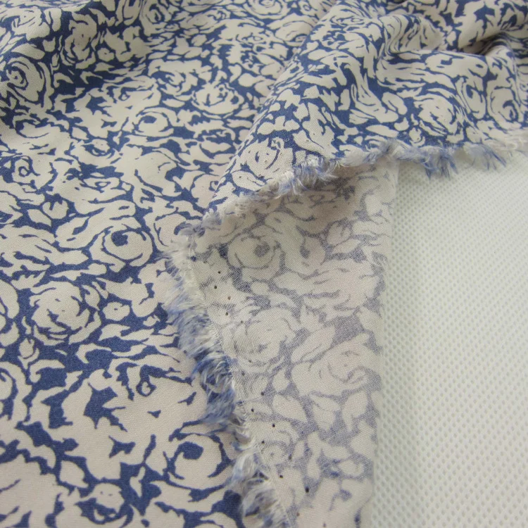 1 ярд китайская синяя и белая фарфоровая ткань для рубашек платье Сделай Сам одежда в китайском стиле мягкая хлопковая ткань для рукоделия шитья