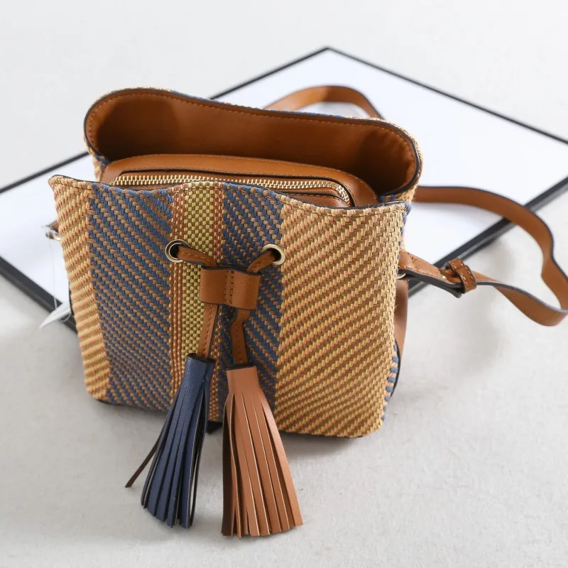 دلو حقيبة المرأة حقائب الكتف crossbody أكياس الإناث النايلون شرابة مستحضرات تجميل السيدات رسول كبيرة أعلى-حقائب بيد الساخن بيع 433