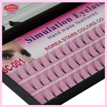 Simulation Eyelashes 0 10mm C Curl silk eyelash extensions Single Lashes Planting Black Natural false eyelashes