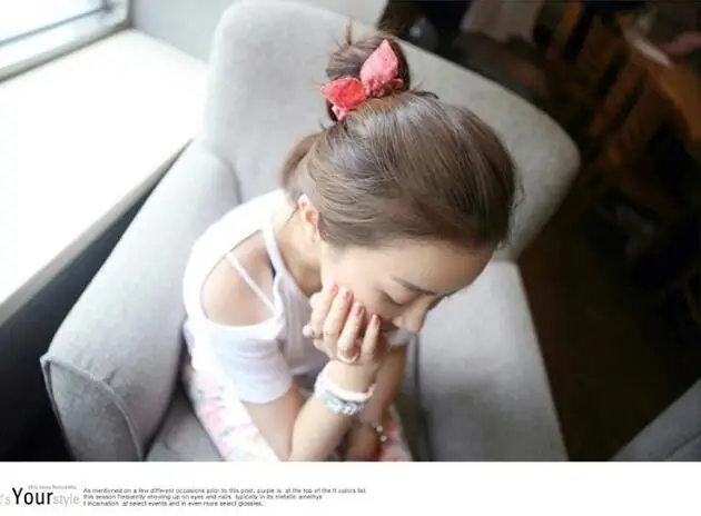 coelho Cabelo Bowknot Dots Stripe Floral Alta