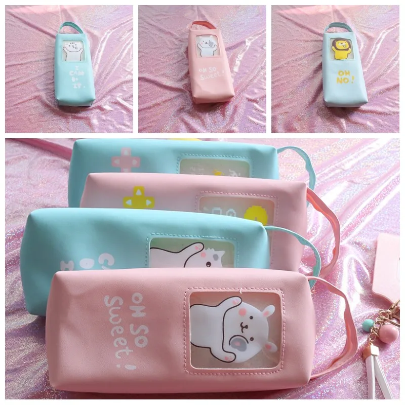 

Cute Large Capacity Pencil Case Kawaii Pen Kits School Pencil Case Pencil Box Stationery Storage Kids Party Gifts