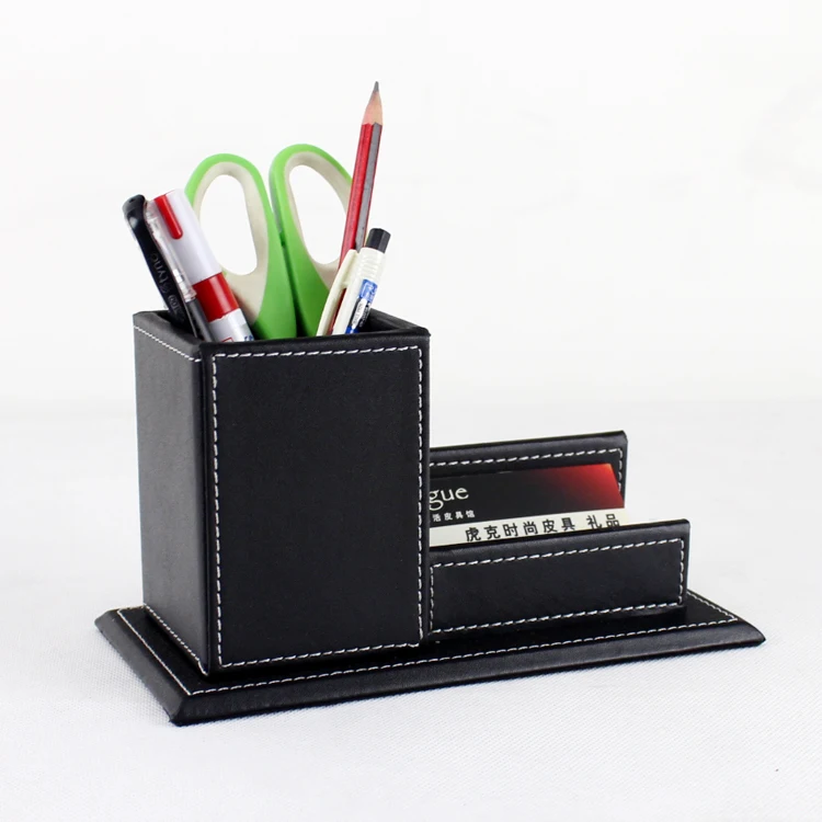 High quality multifunction PU leather Pen Pencil Eraser Stationery