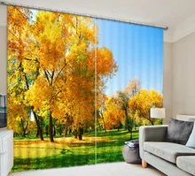 Shade Fabric Forest beauty Digital Photo Printing Blackout 3D Curtains For Living room Bedding room Hotel Drapes Cortinas para