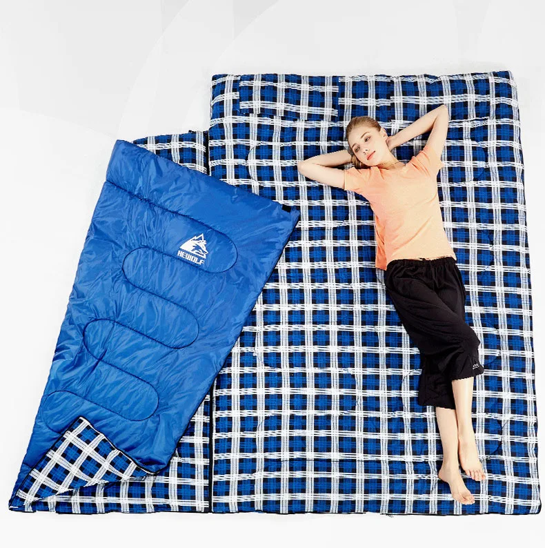 Hewolf ao ar Bolsa de Dormir Emenda em Dois Livre Adulto Temporada Acampamento Hotel Septo Viajar Uso Pode Separado Único Bolsa 3 4 High Quality Esporte e Lazer