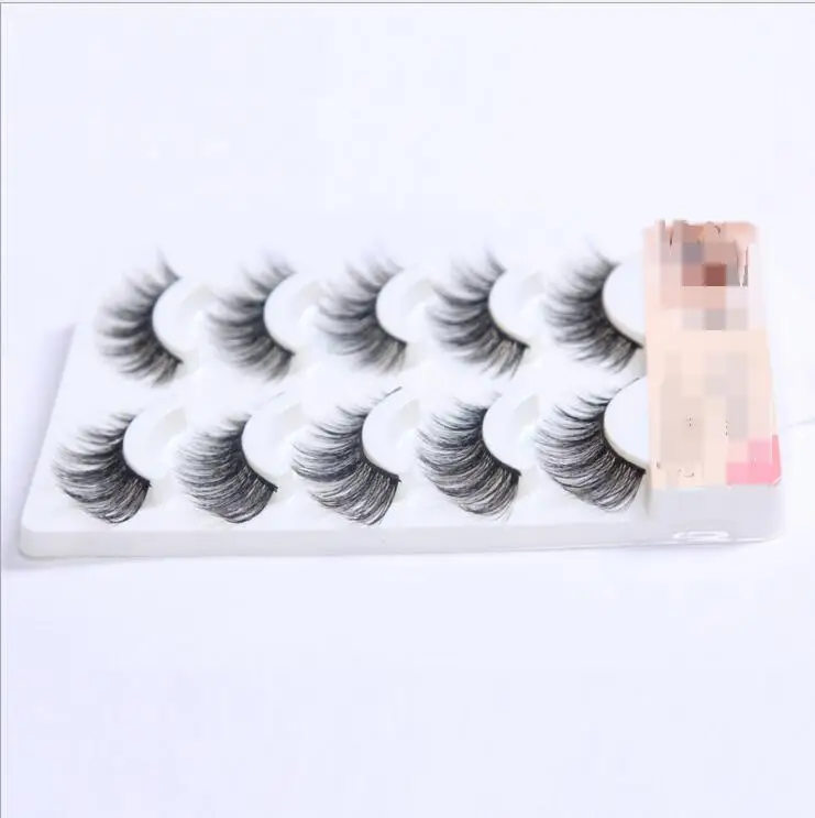 

HBZGTLAD 5 pairs thick false eyelashes black long 3d mink eyelashes eyelash extension professional mink lashes makeup eye lashes