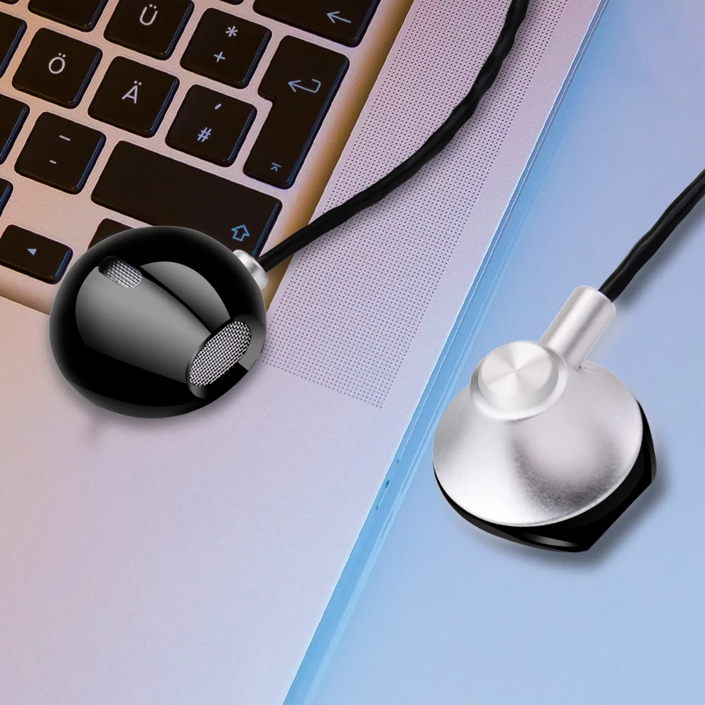 

Metal Hifi Bass Sound Earphone In-Ear Sport Earphones with mic for xiaomi iPhone Samsung Headset fone de ouvido auriculares MP3