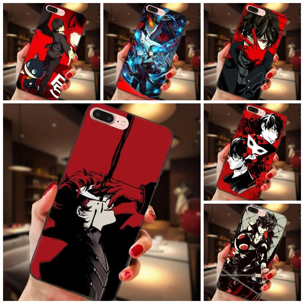 

Soft Silicone TPU Black Case Mobile For Huawei Honor Enjoy Mate Note 6s 8 9 10 20 Lite Play Pro P smart P5 P Persona 5 Dominant