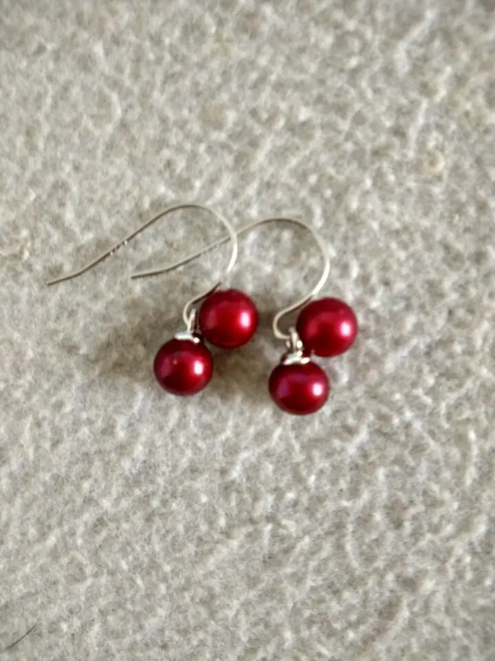 

2019 Best sale round pearl earring Stering Sliver Hooks Earrings women party day jewelry SE04