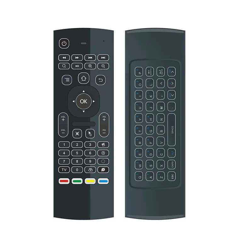 MX3 L с подсветкой Air Mouse T3 Smart Remote Control 2 4G RF Беспроводная клавиатура для X96 tx3 mini A95X H96