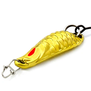 

2.5cm Metal Spoon fishing Lure 1.5g Silver/Gold Fishing Spoon Lure single Hook Metal Lure Fishing Tackle pesca