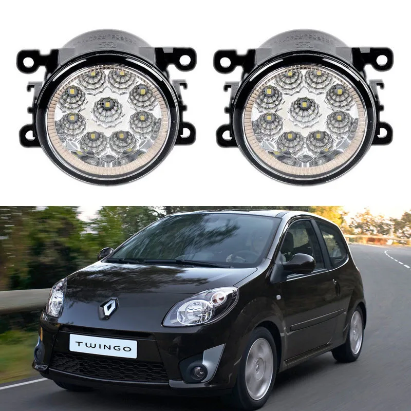 Авто Стайлинг для RENAULT TWINGO CN0 2007 2014 9 штук светодиодные фары Противотуманные H11 H8 12В